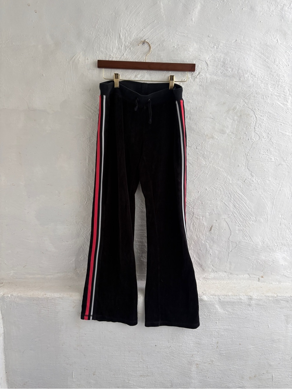 vintage FILA velour wide-leg flare track pants - Picture 4 of 7